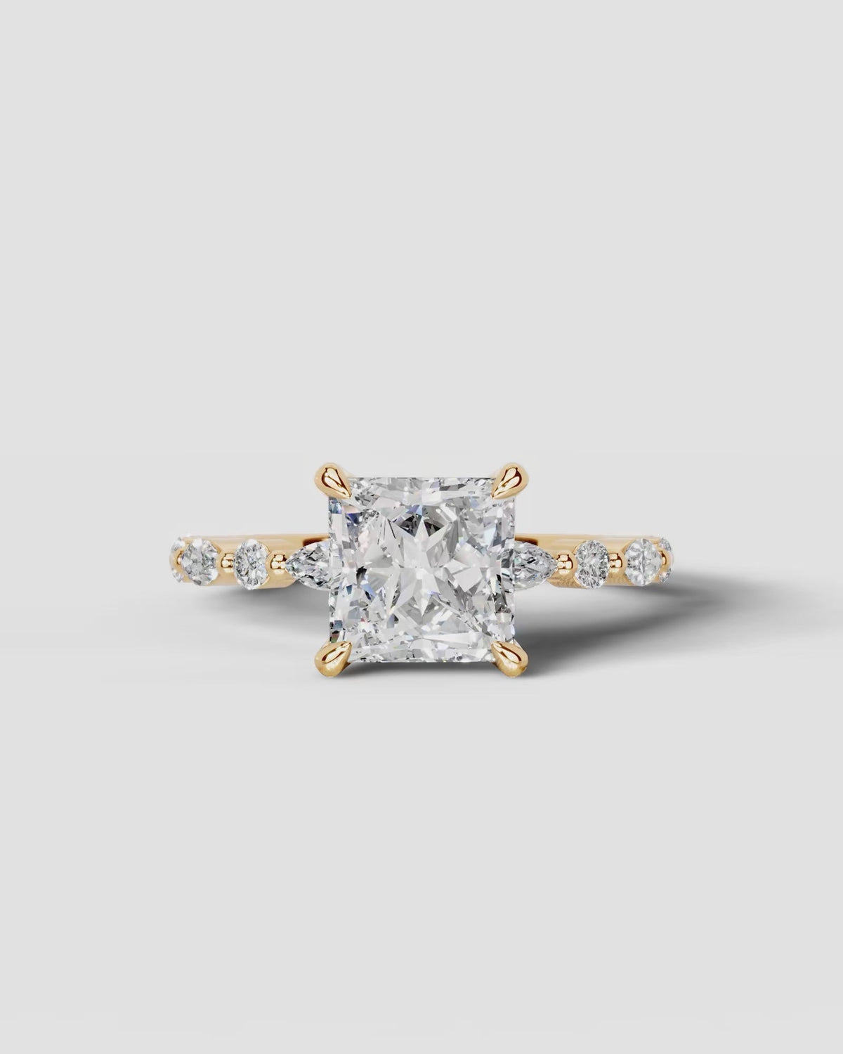 Marquise Solitaire With Tulip Prongs Lab Grown Diamond Engagement Ring