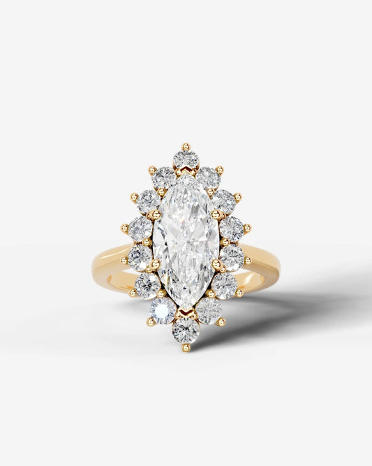 Marquise Solitaire With Tulip Prongs Lab Grown Diamond Engagement Ring