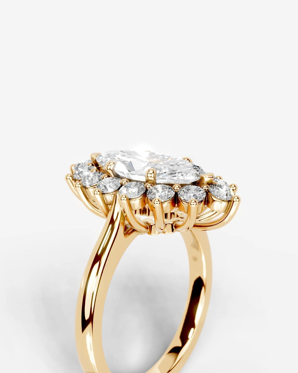 Marquise Solitaire With Tulip Prongs Lab Grown Diamond Engagement Ring