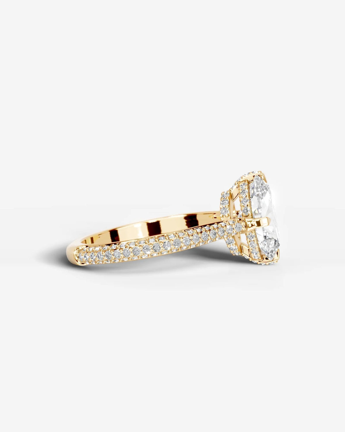 Marquise Solitaire With Tulip Prongs Lab Grown Diamond Engagement Ring