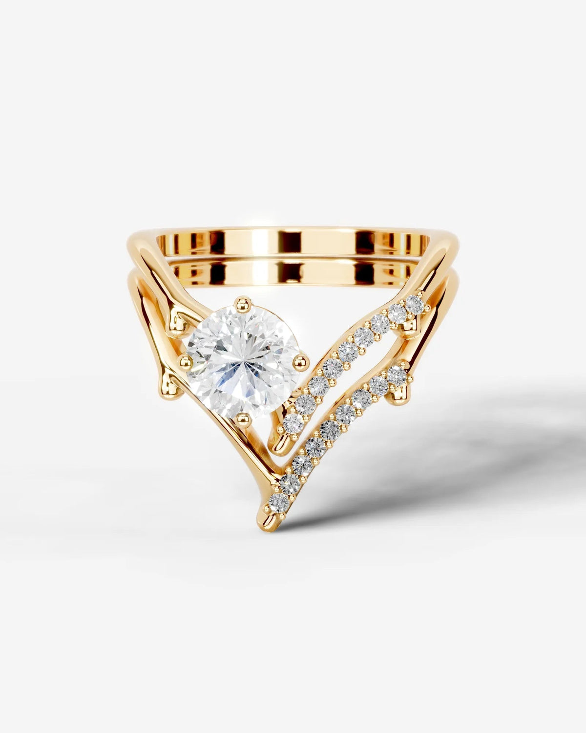 Marquise Solitaire With Tulip Prongs Lab Grown Diamond Engagement Ring