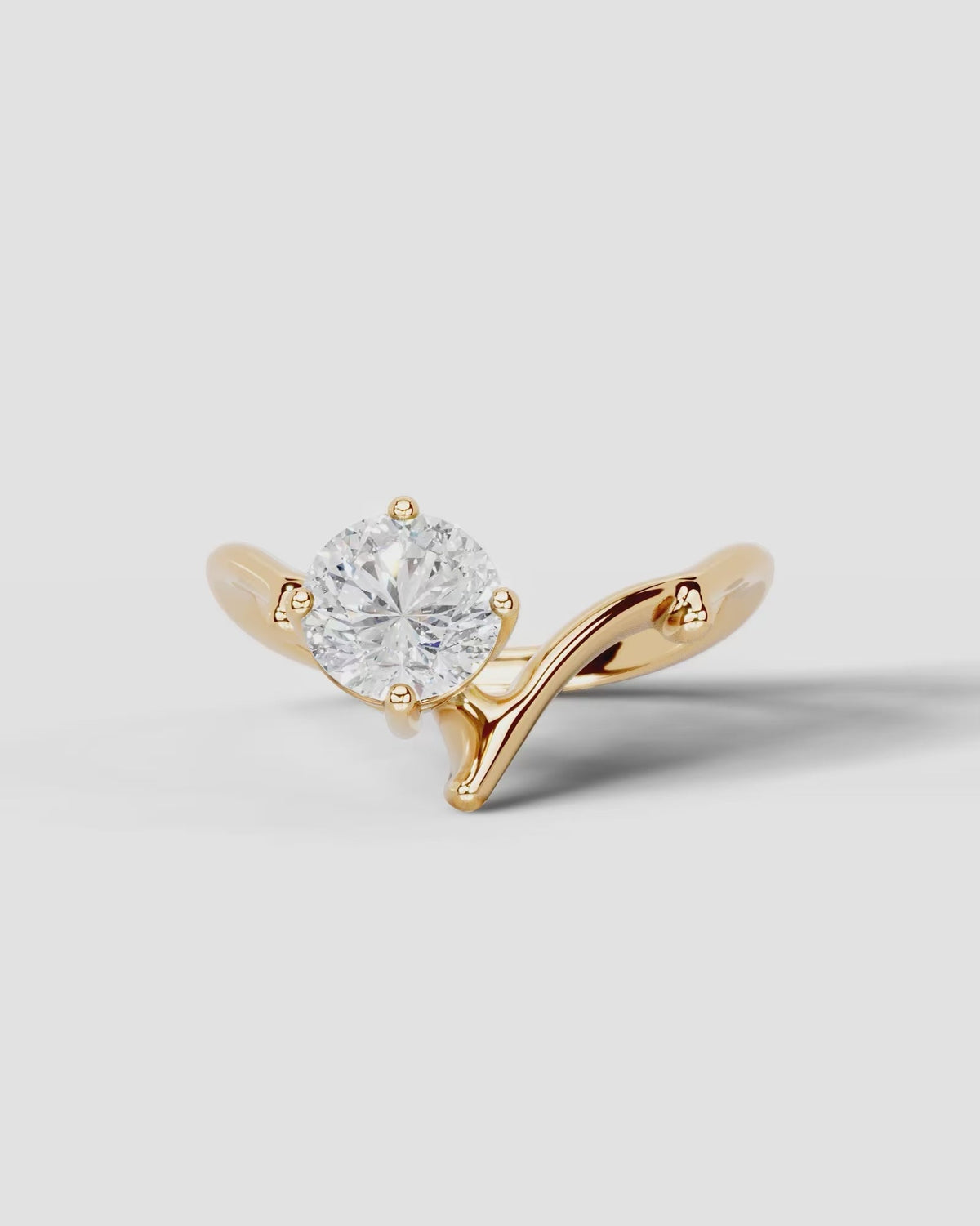 Marquise Solitaire With Tulip Prongs Lab Grown Diamond Engagement Ring