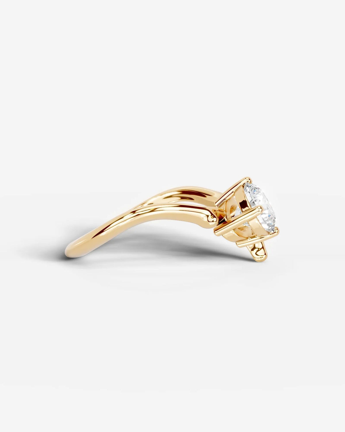 Marquise Solitaire With Tulip Prongs Lab Grown Diamond Engagement Ring