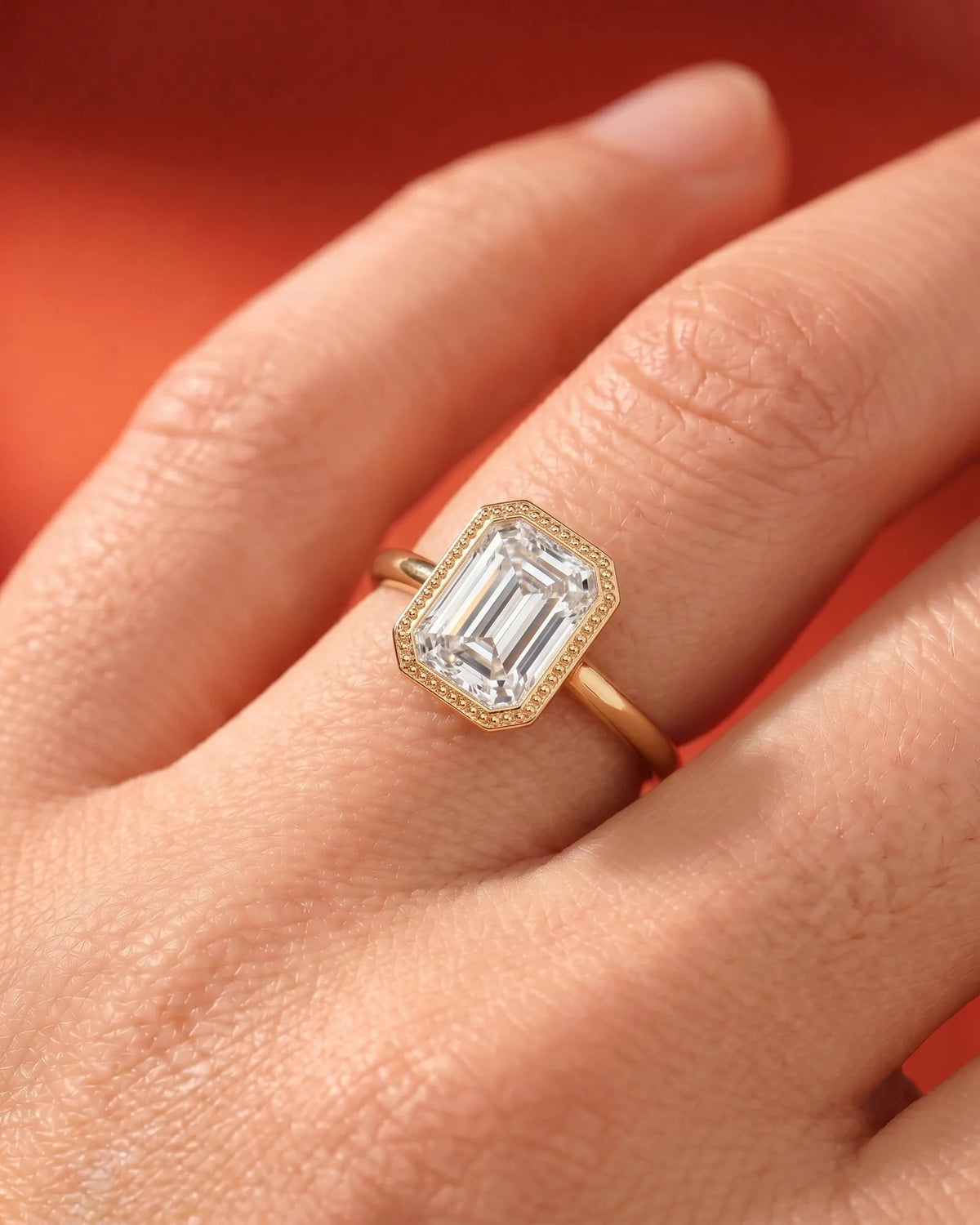 Marquise Solitaire With Tulip Prongs Lab Grown Diamond Engagement Ring