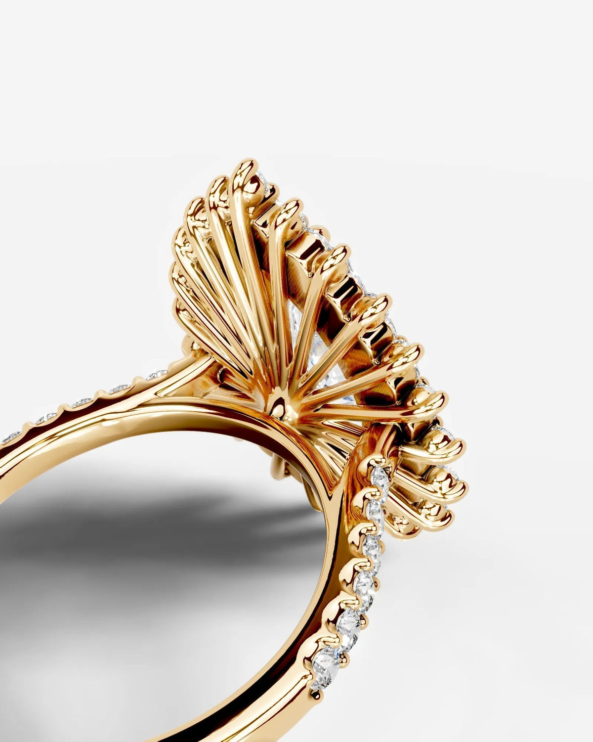 Marquise Solitaire With Tulip Prongs Lab Grown Diamond Engagement Ring
