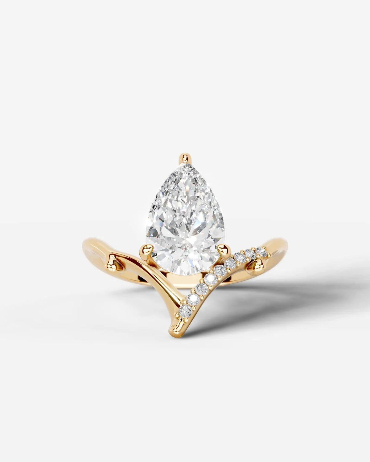 Marquise Solitaire With Tulip Prongs Lab Grown Diamond Engagement Ring