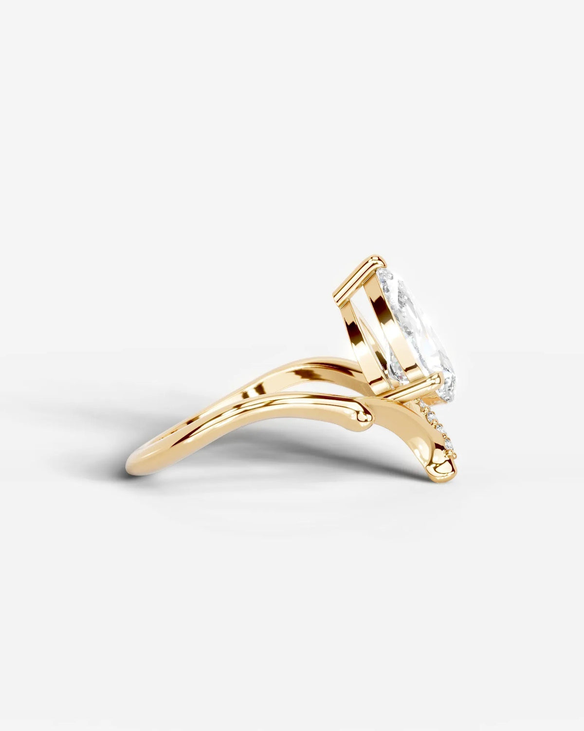 Marquise Solitaire With Tulip Prongs Lab Grown Diamond Engagement Ring