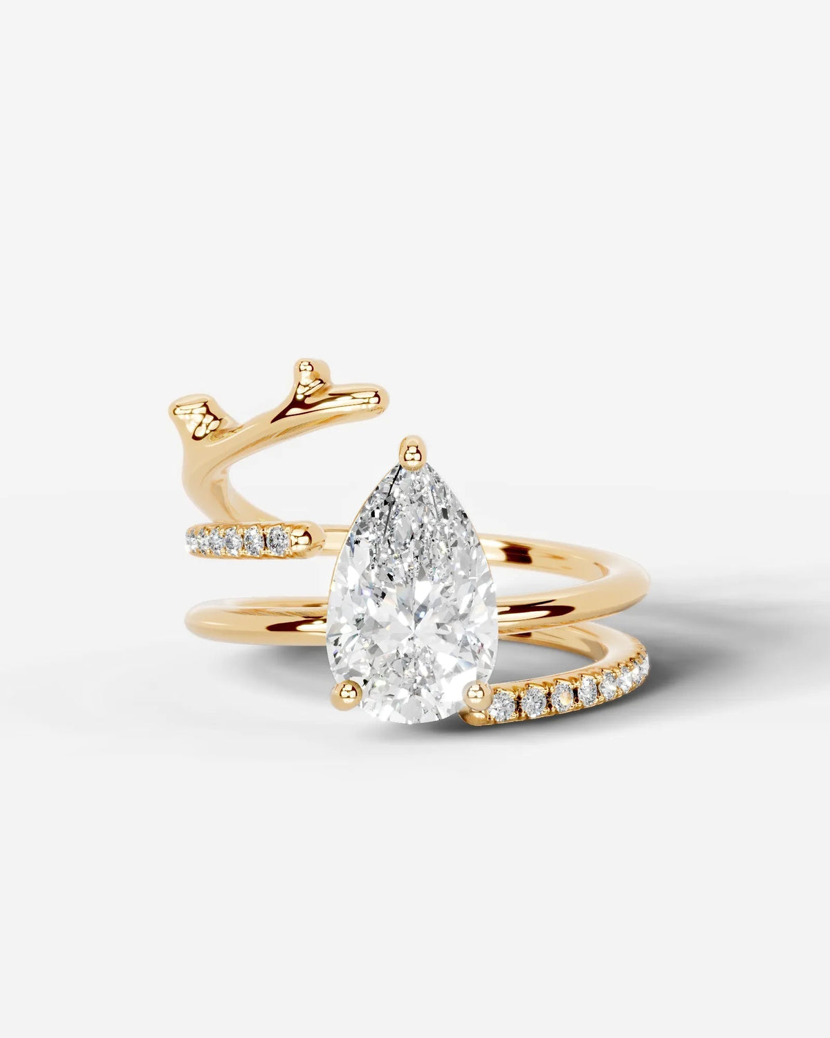 Marquise Solitaire With Tulip Prongs Lab Grown Diamond Engagement Ring