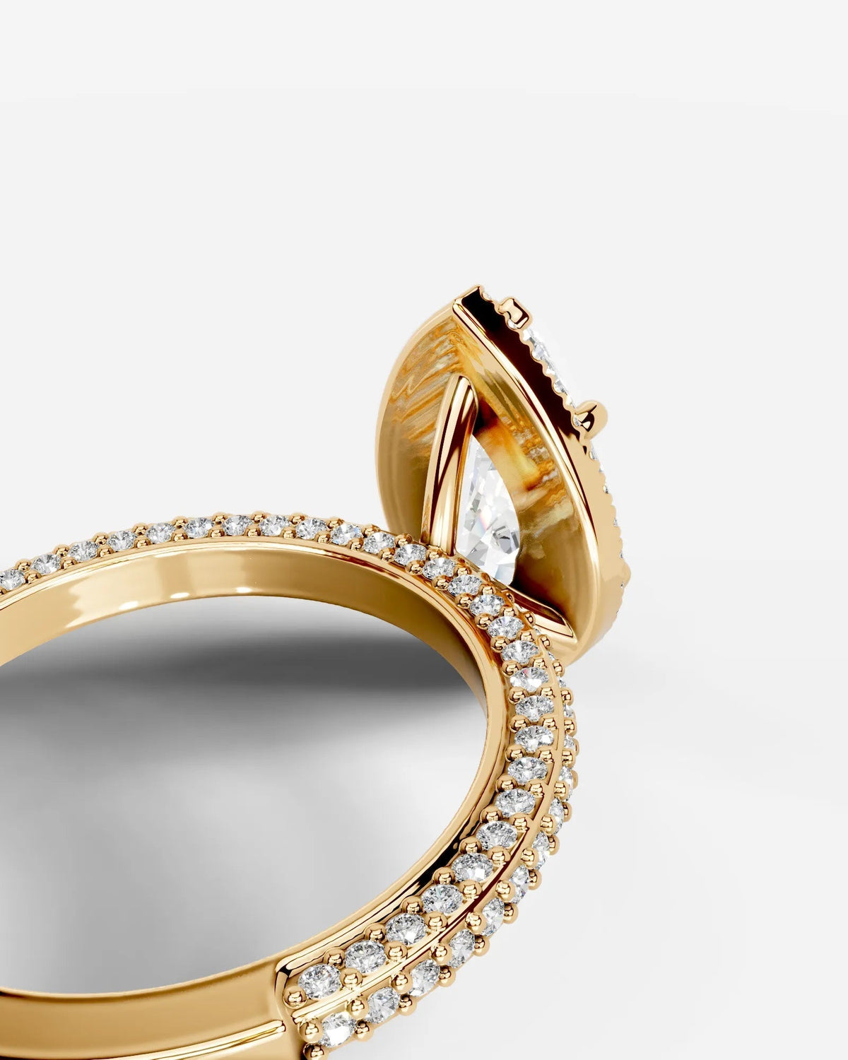 Marquise Solitaire With Tulip Prongs Lab Grown Diamond Engagement Ring