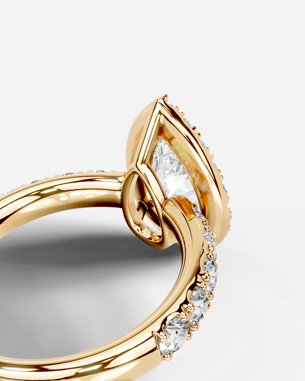 Marquise Solitaire With Tulip Prongs Lab Grown Diamond Engagement Ring