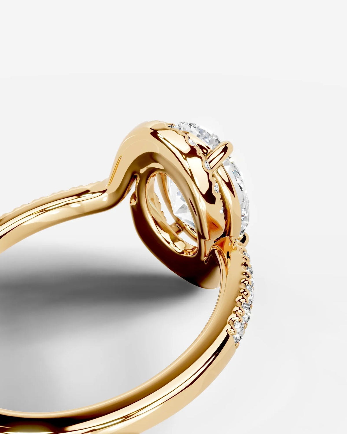 Marquise Solitaire With Tulip Prongs Lab Grown Diamond Engagement Ring