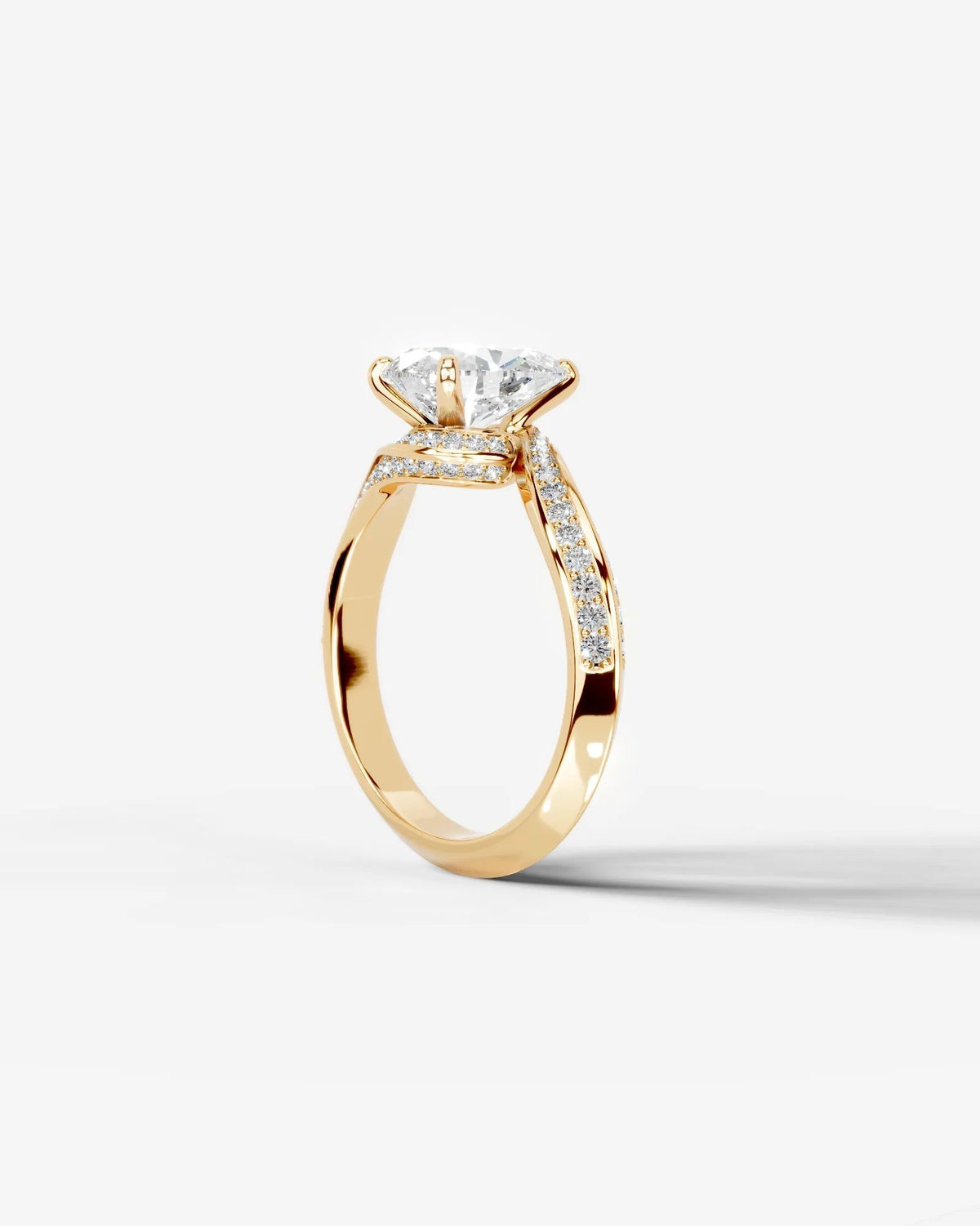 Marquise Solitaire With Tulip Prongs Lab Grown Diamond Engagement Ring