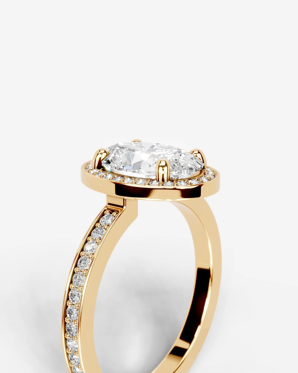 Marquise Solitaire With Tulip Prongs Lab Grown Diamond Engagement Ring
