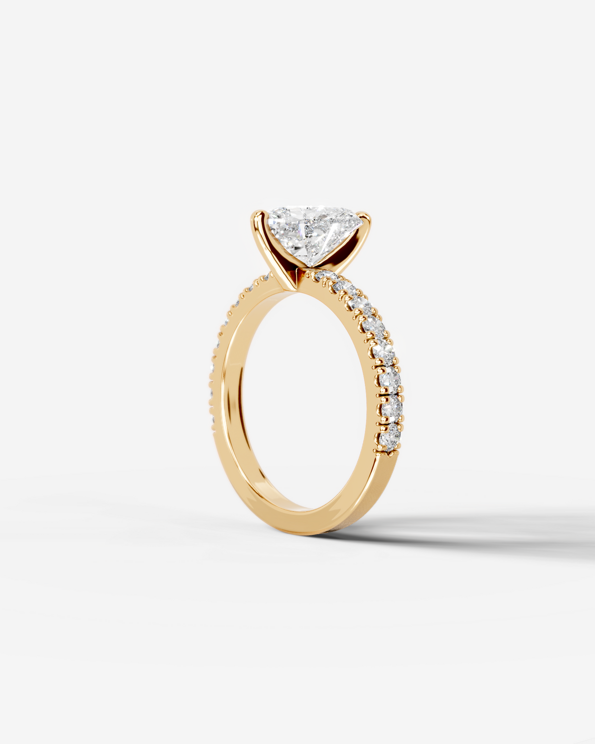 Marquise Solitaire With Tulip Prongs Lab Grown Diamond Engagement Ring