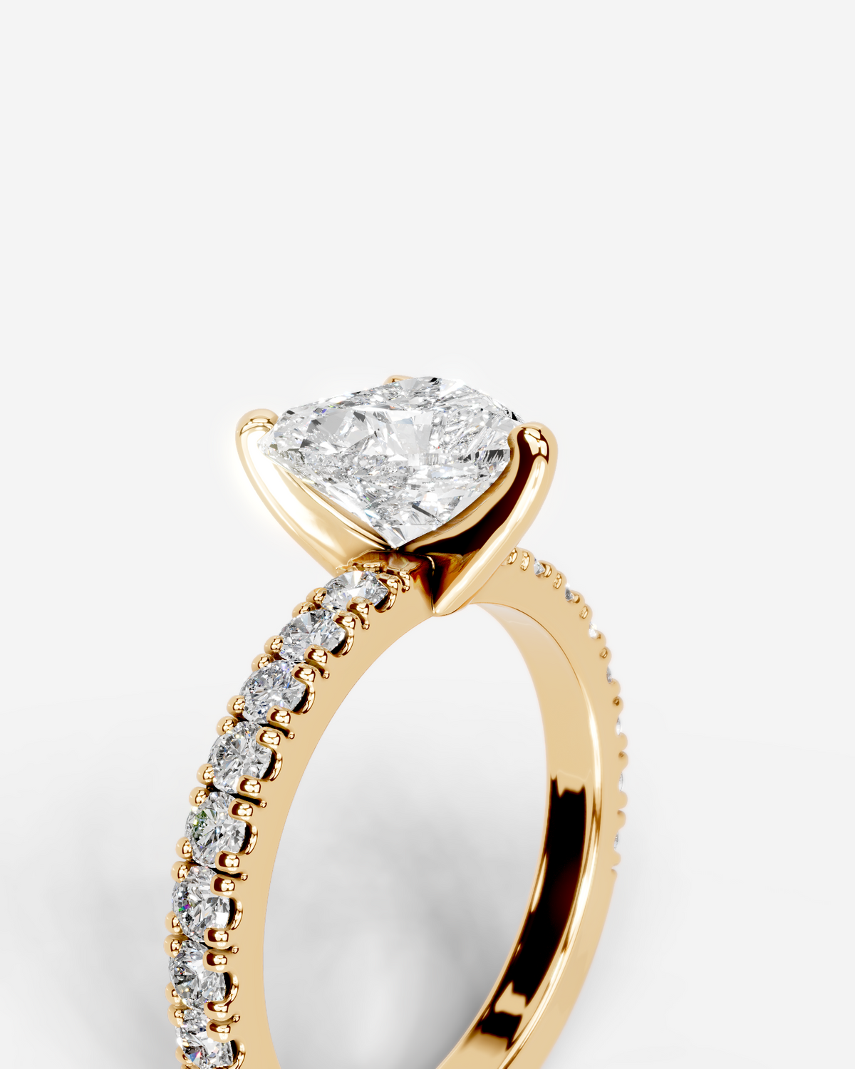 Marquise Solitaire With Tulip Prongs Lab Grown Diamond Engagement Ring
