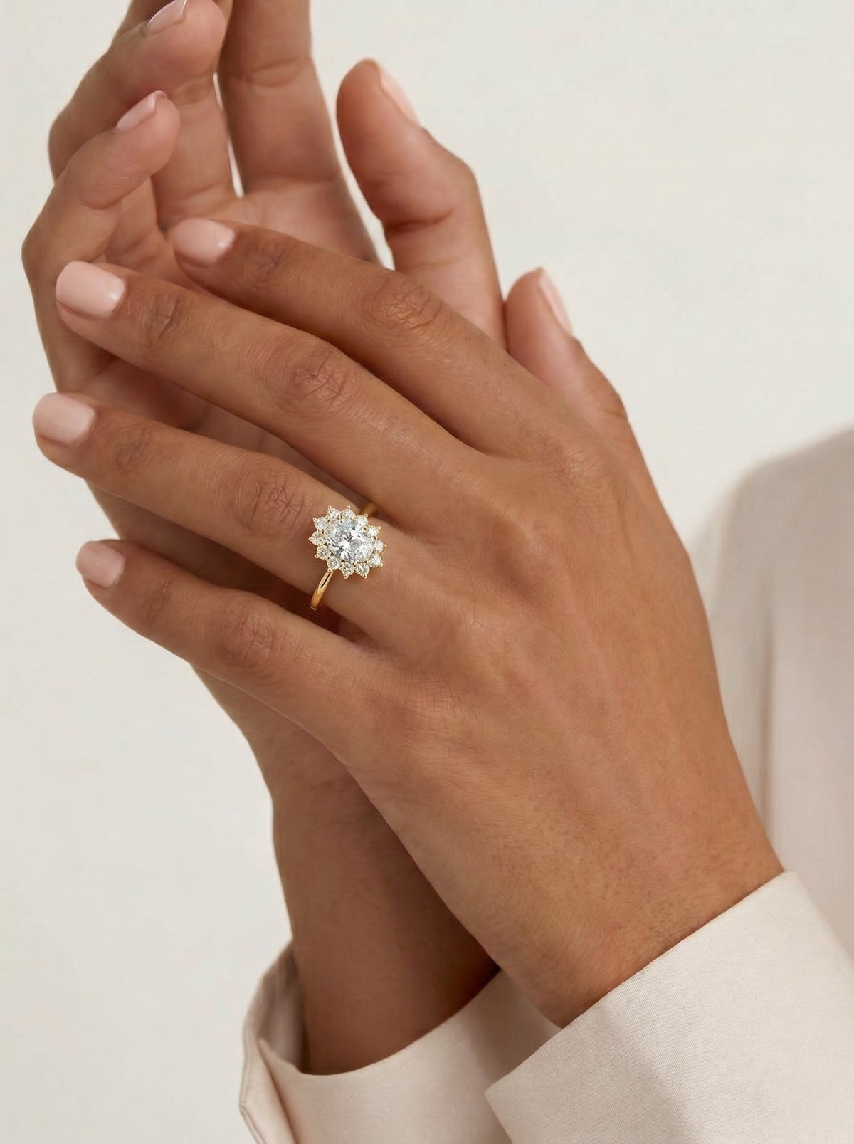 Marquise Solitaire With Tulip Prongs Lab Grown Diamond Engagement Ring