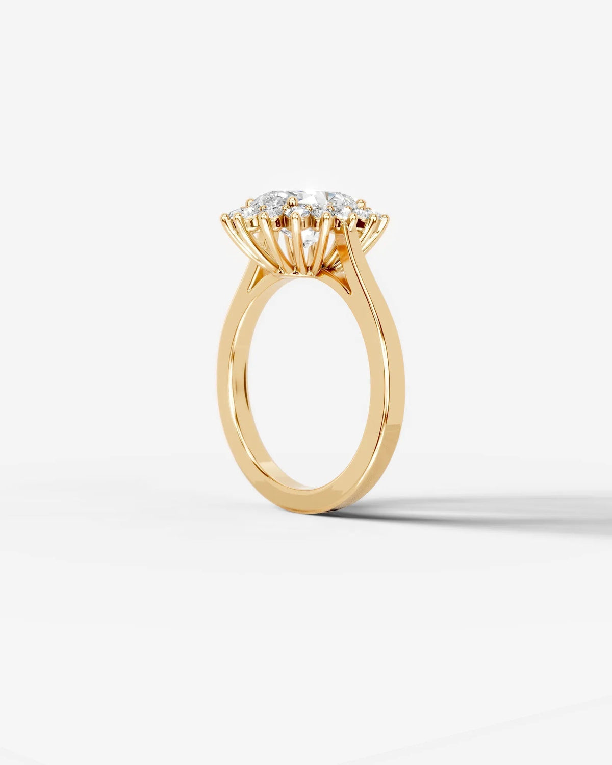 Marquise Solitaire With Tulip Prongs Lab Grown Diamond Engagement Ring