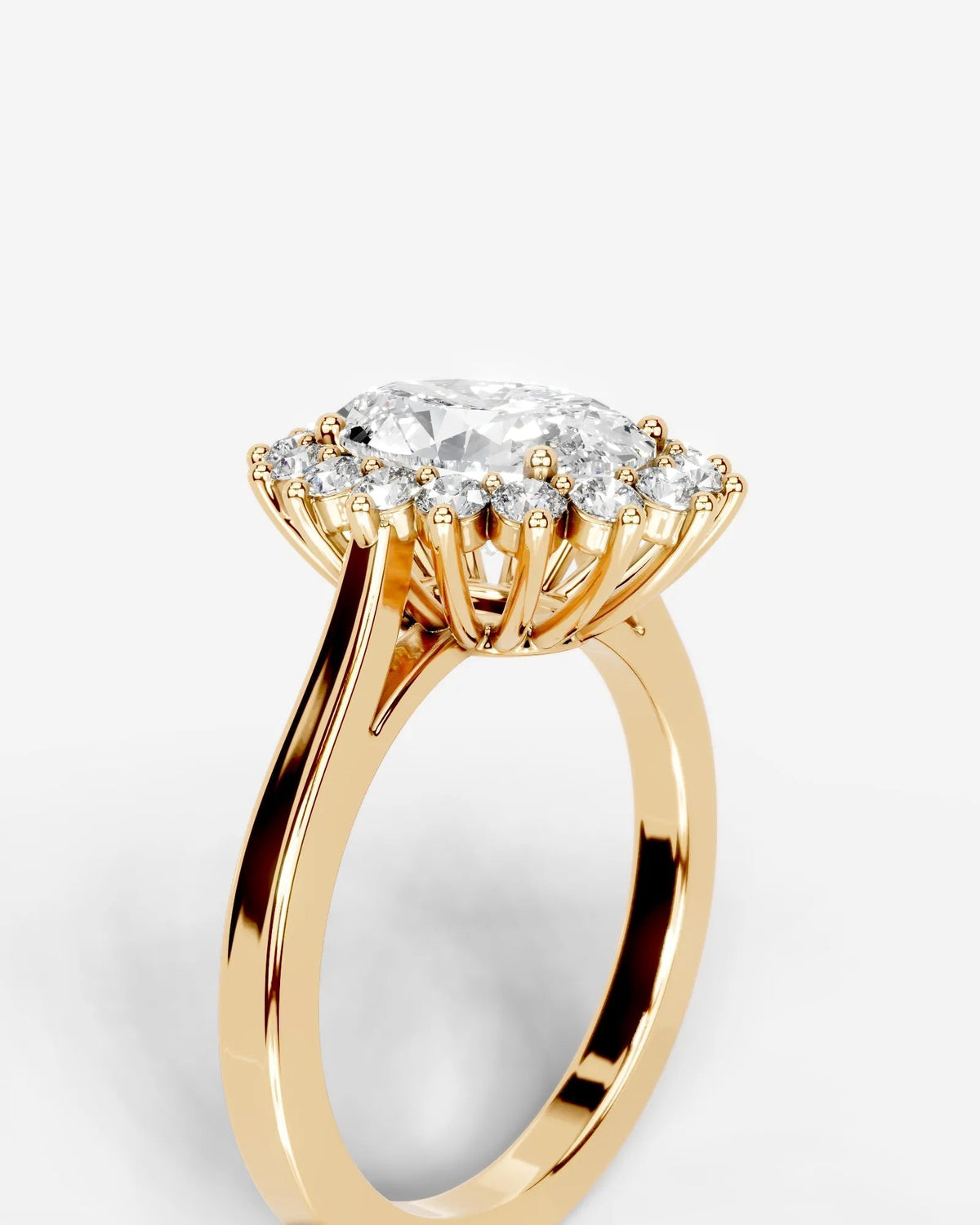 Marquise Solitaire With Tulip Prongs Lab Grown Diamond Engagement Ring