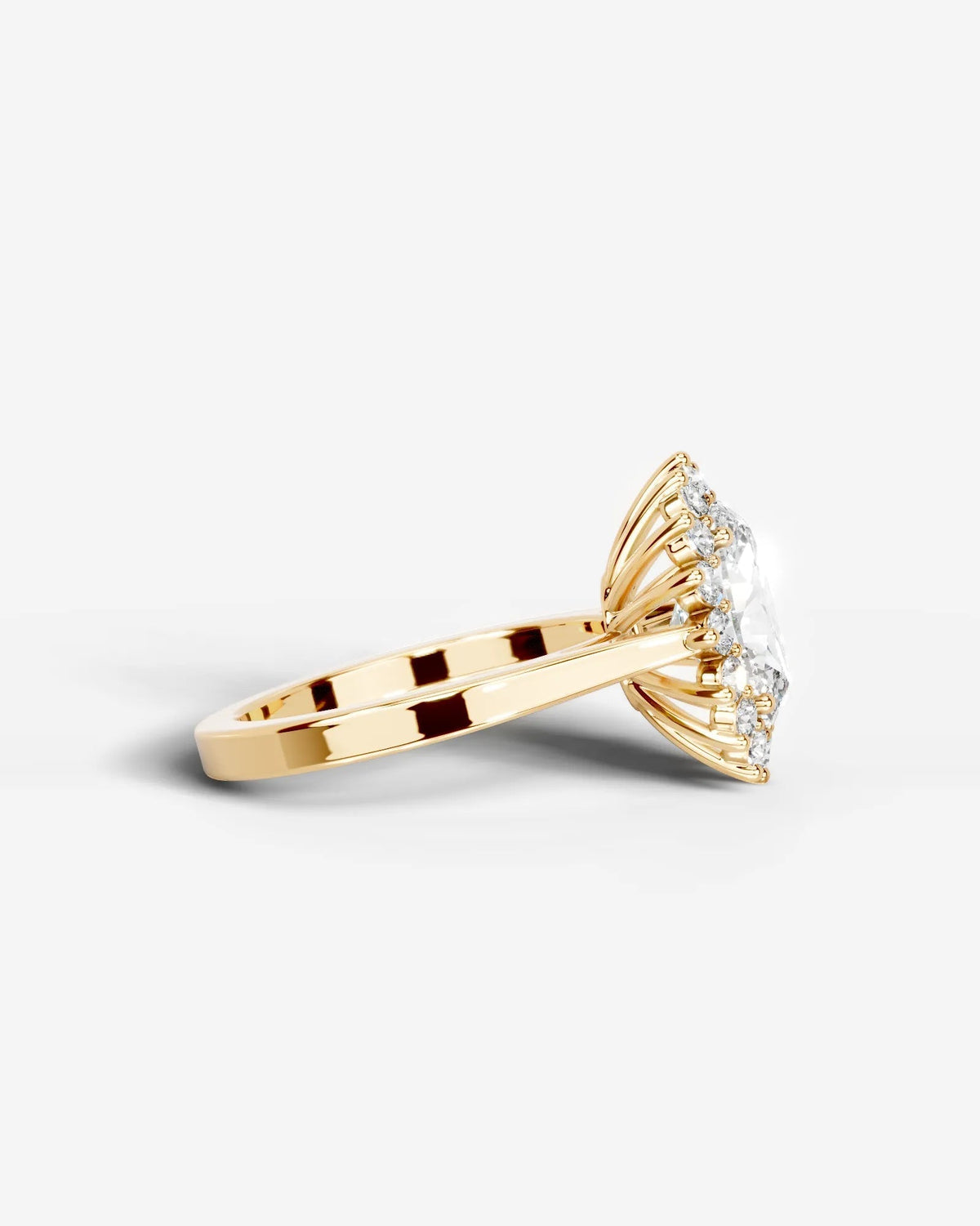 Marquise Solitaire With Tulip Prongs Lab Grown Diamond Engagement Ring