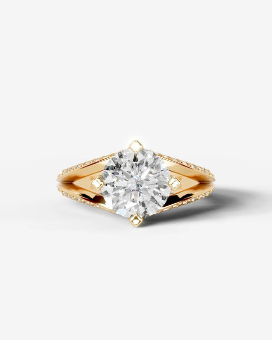 Marquise Solitaire With Tulip Prongs Lab Grown Diamond Engagement Ring