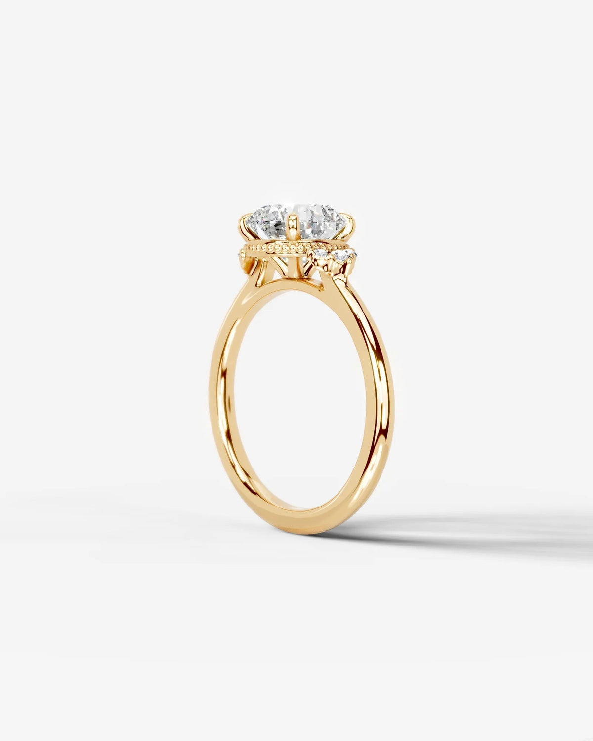 Marquise Solitaire With Tulip Prongs Lab Grown Diamond Engagement Ring