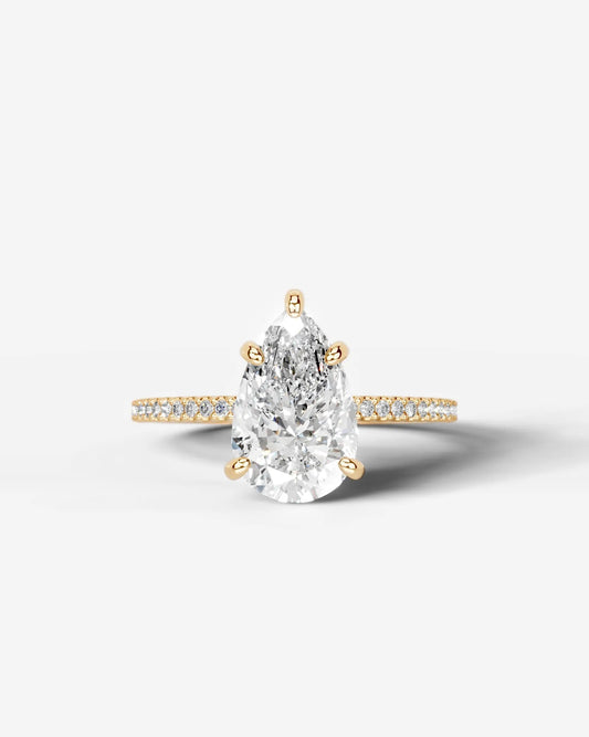 Marquise Solitaire With Tulip Prongs Lab Grown Diamond Engagement Ring