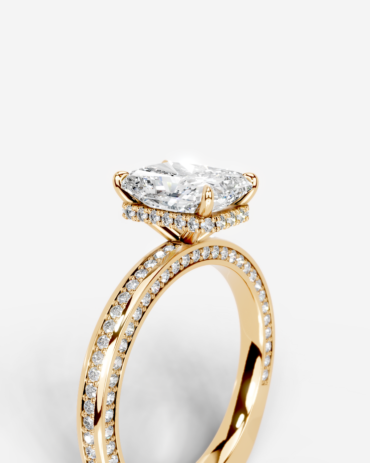 Marquise Solitaire With Tulip Prongs Lab Grown Diamond Engagement Ring