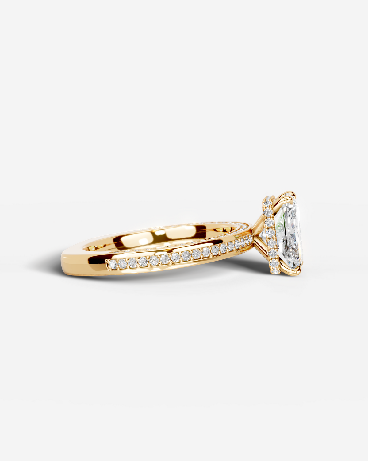 Marquise Solitaire With Tulip Prongs Lab Grown Diamond Engagement Ring
