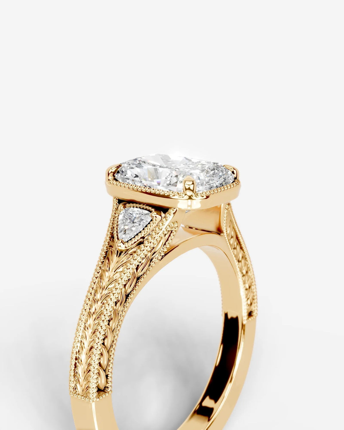 Marquise Solitaire With Tulip Prongs Lab Grown Diamond Engagement Ring