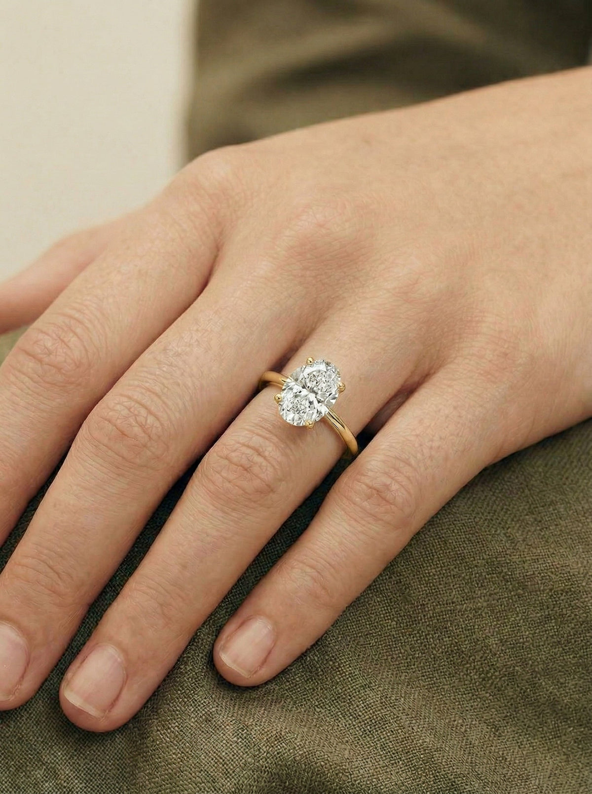 Marquise Solitaire With Tulip Prongs Lab Grown Diamond Engagement Ring
