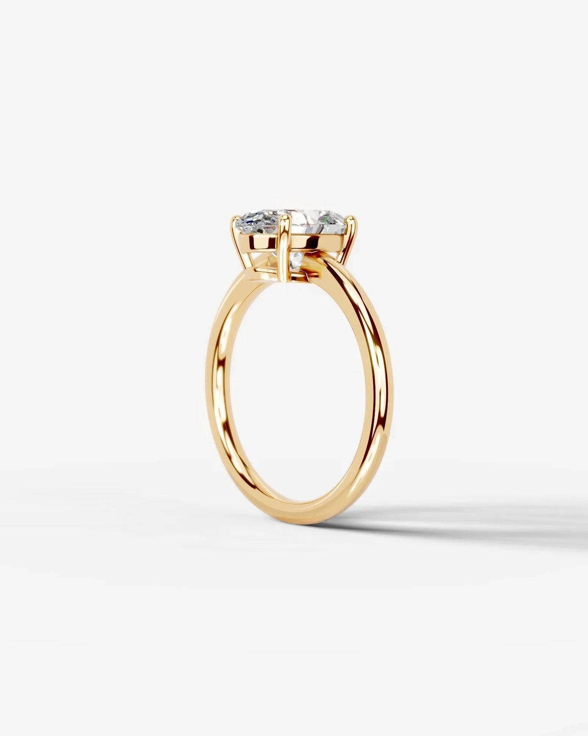 Marquise Solitaire With Tulip Prongs Lab Grown Diamond Engagement Ring