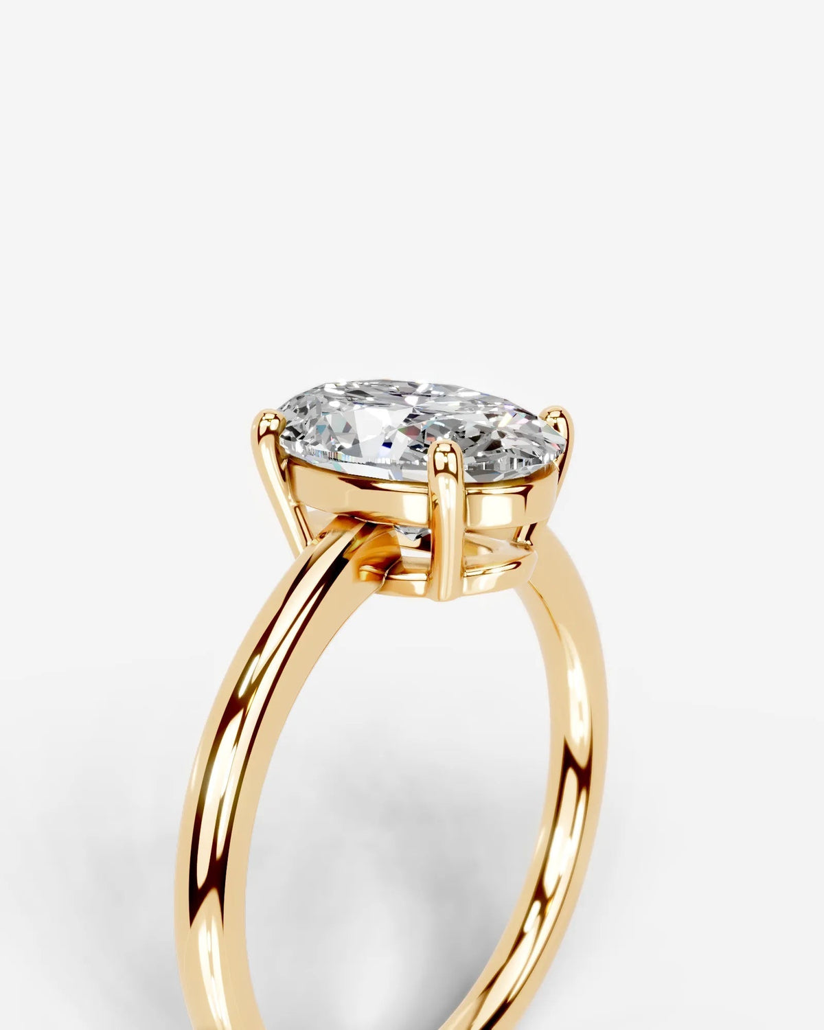 Marquise Solitaire With Tulip Prongs Lab Grown Diamond Engagement Ring