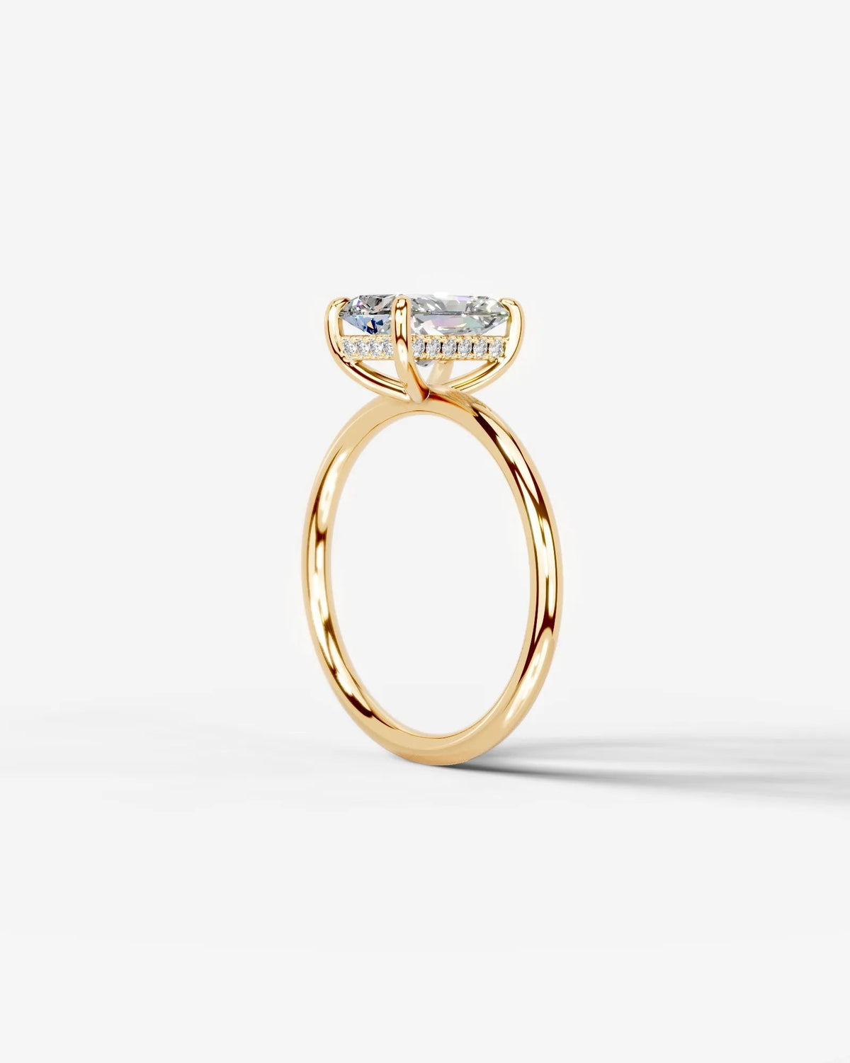 Marquise Solitaire With Tulip Prongs Lab Grown Diamond Engagement Ring