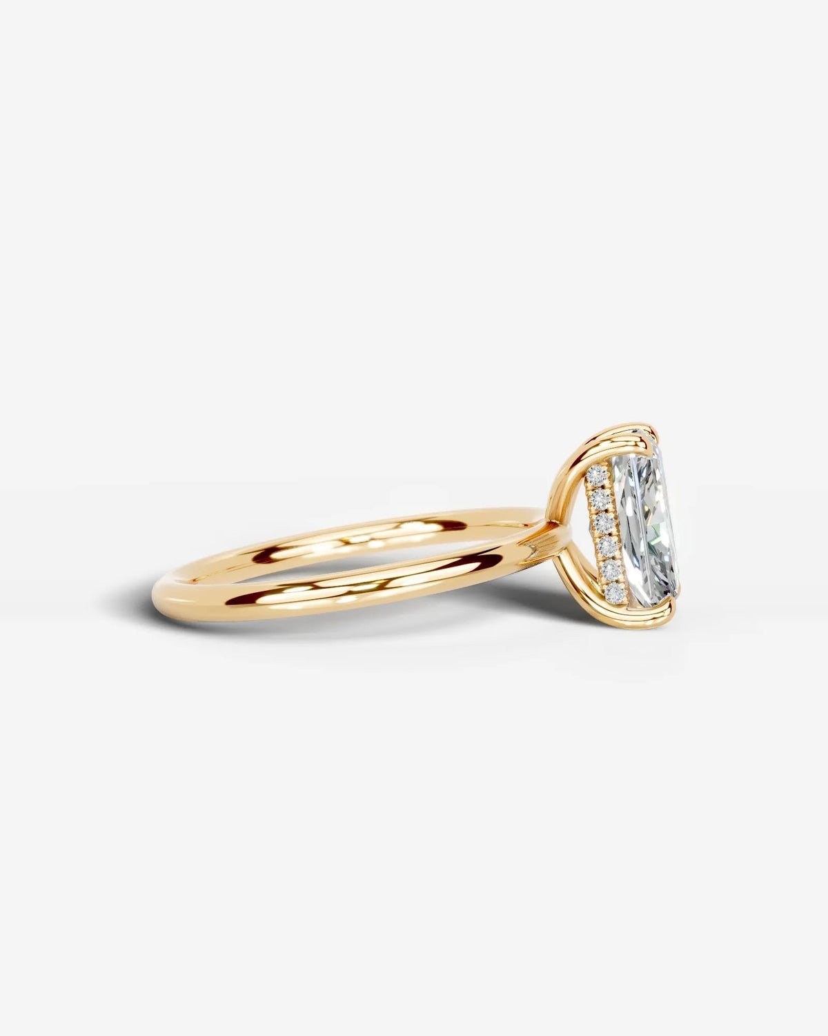 Marquise Solitaire With Tulip Prongs Lab Grown Diamond Engagement Ring