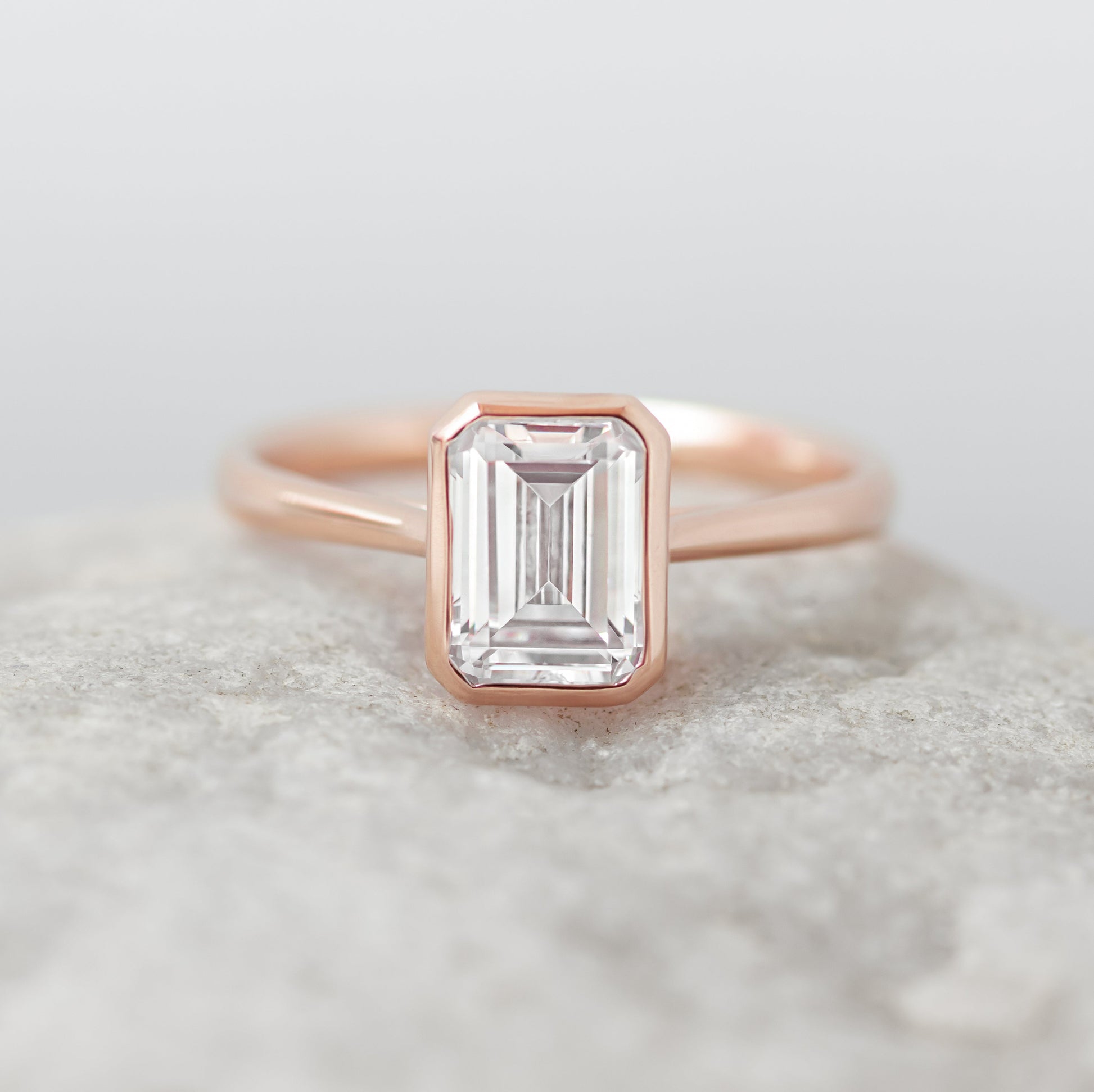 2 CT Round Three Stones Lab Grown Diamond Engagement Ring