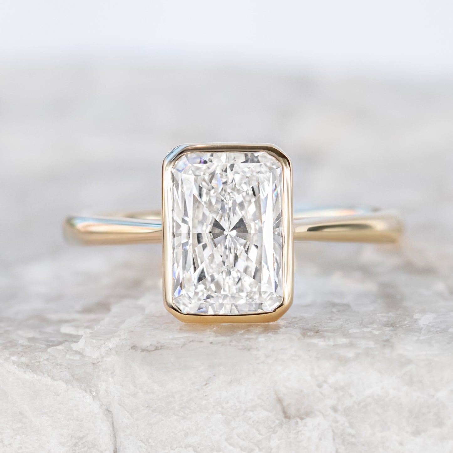 2 CT Round Three Stones Lab Grown Diamond Engagement Ring