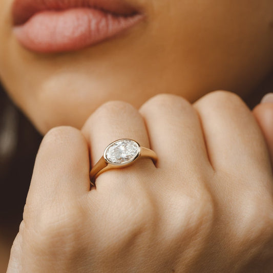 2 CT Round Three Stones Lab Grown Diamond Engagement Ring