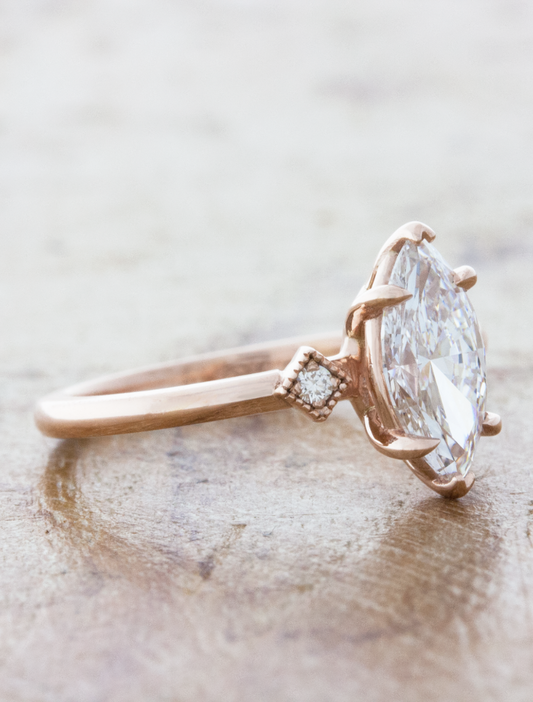 2 CT Round Three Stones Lab Grown Diamond Engagement Ring
