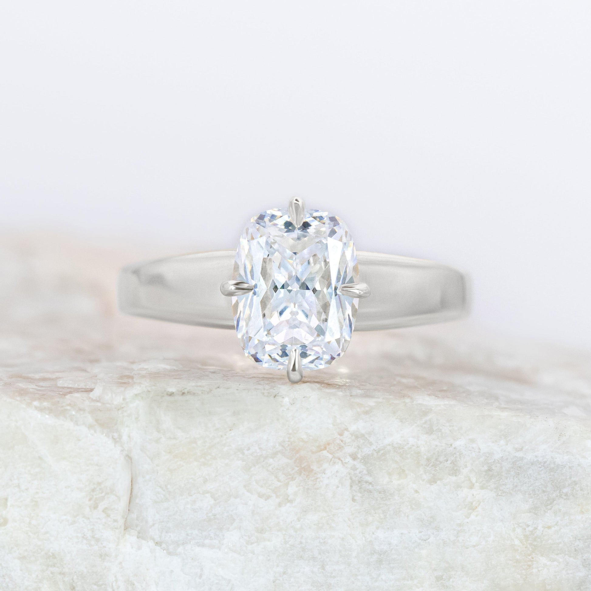 2 CT Round Three Stones Lab Grown Diamond Engagement Ring