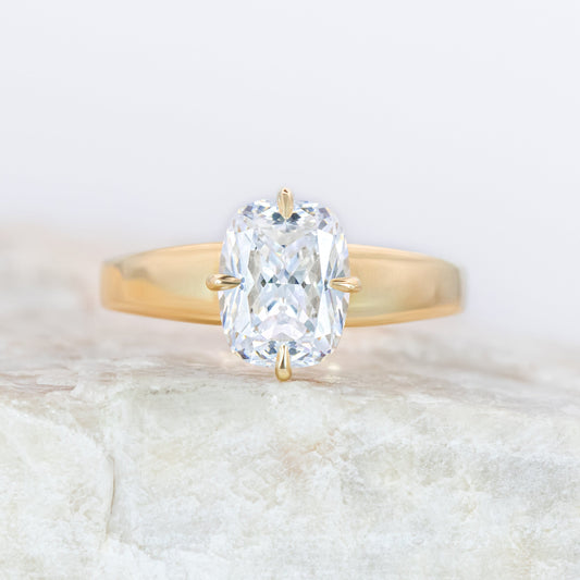 2 CT Round Three Stones Lab Grown Diamond Engagement Ring