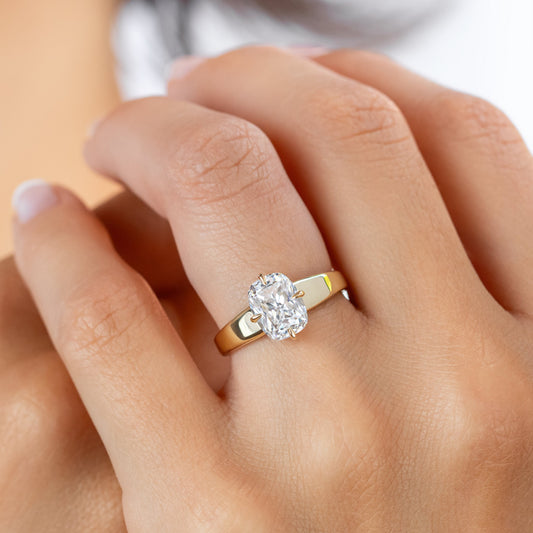 2 CT Round Three Stones Lab Grown Diamond Engagement Ring