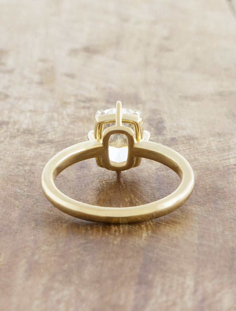 2 CT Round Three Stones Lab Grown Diamond Engagement Ring
