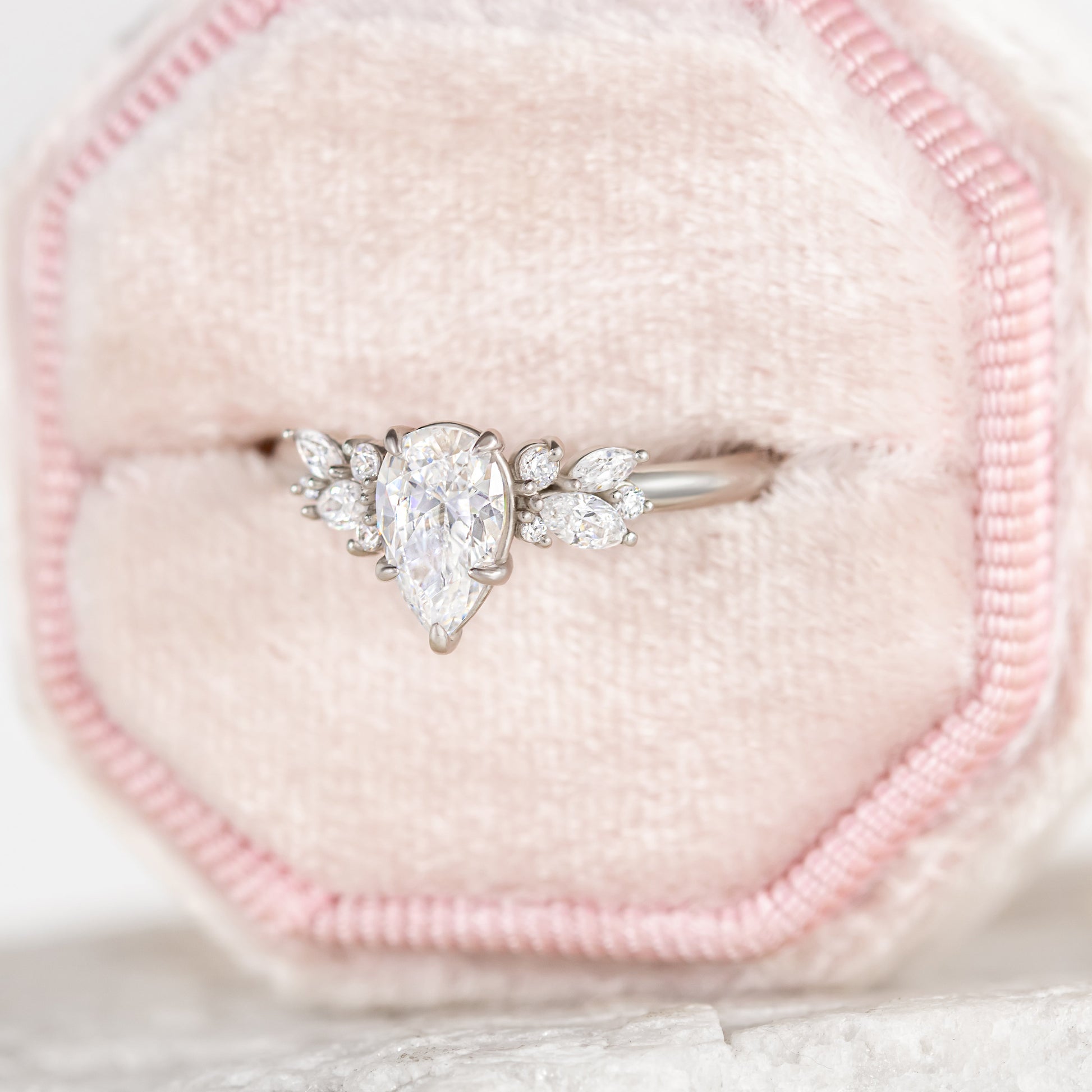 2 CT Round Three Stones Lab Grown Diamond Engagement Ring