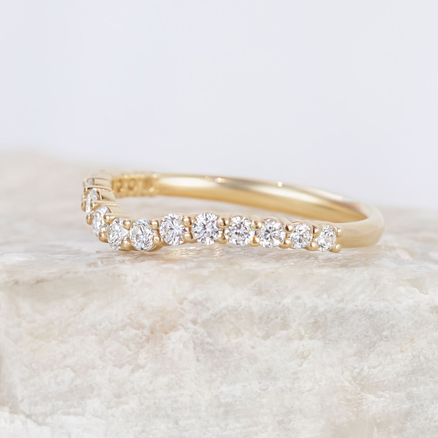 0.37 CT Round Full Eternity Lab Grown Diamond Wedding Band