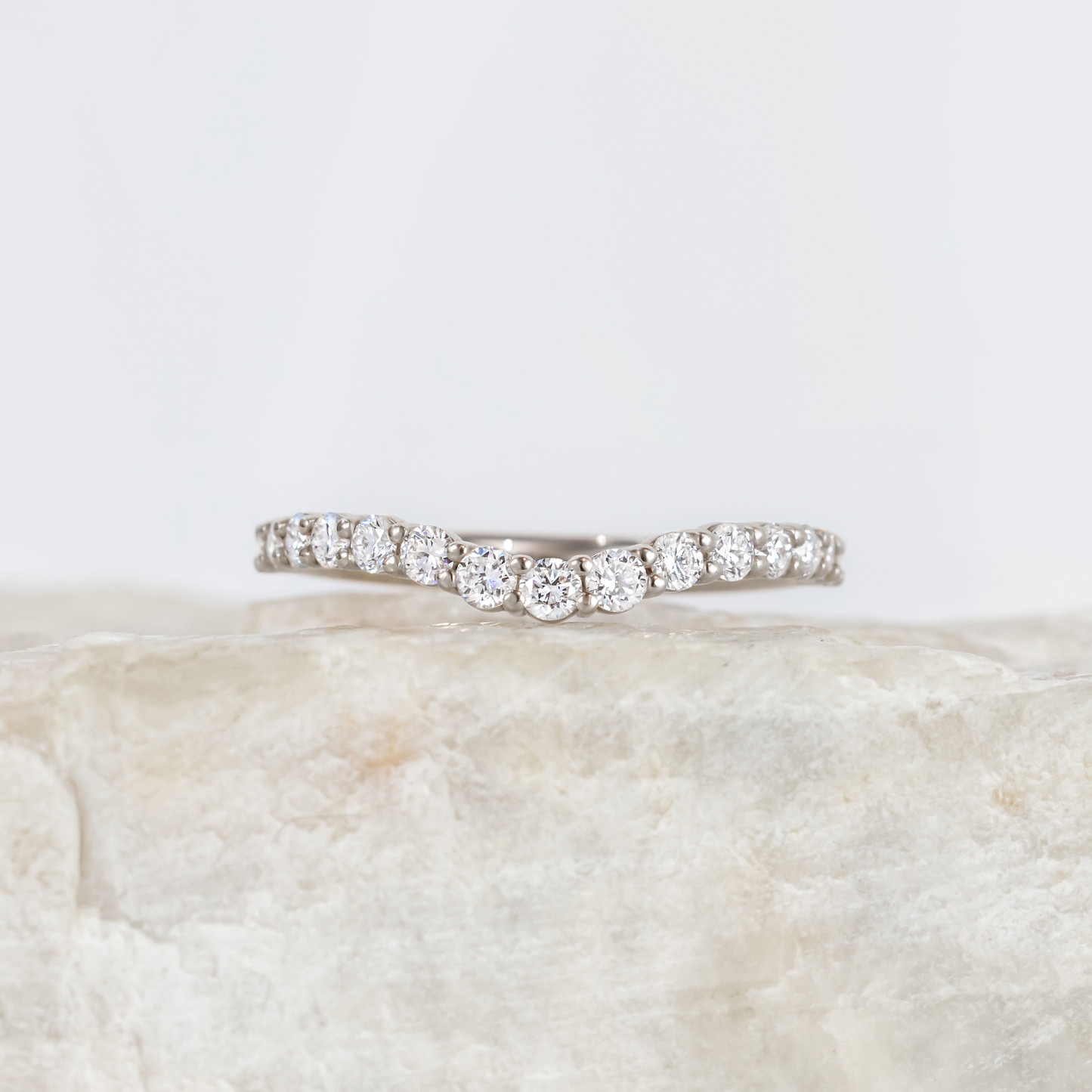 0.37 CT Round Full Eternity Lab Grown Diamond Wedding Band