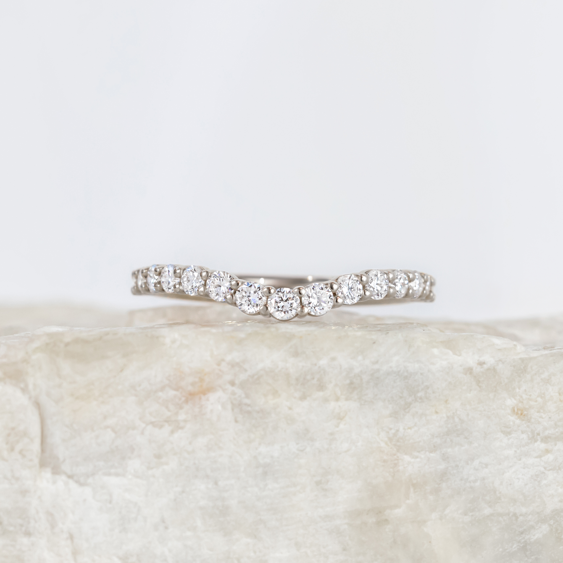 0.37 CT Round Full Eternity Lab Grown Diamond Wedding Band