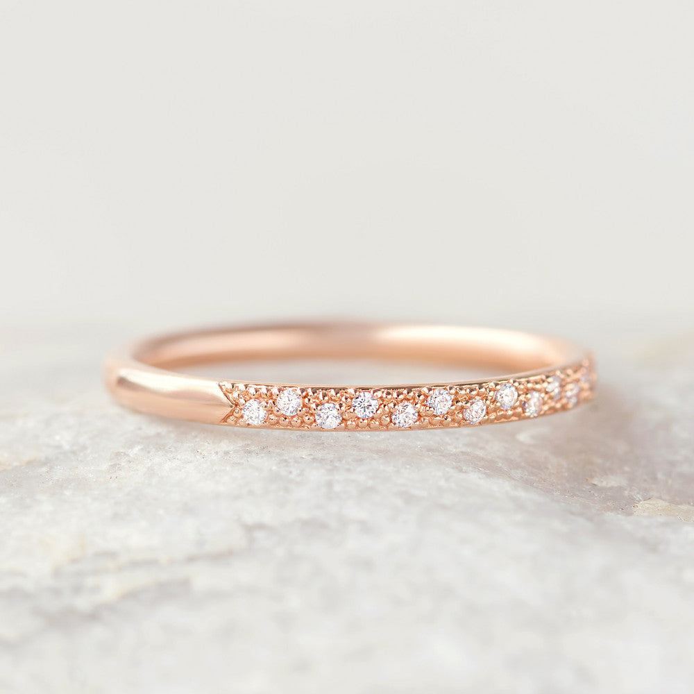0.37 CT Round Full Eternity Lab Grown Diamond Wedding Band