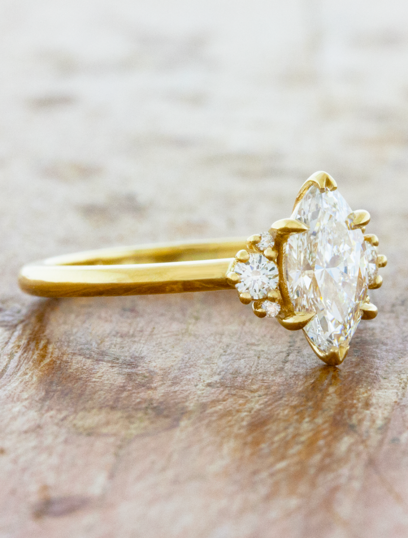 2 CT Round Three Stones Lab Grown Diamond Engagement Ring
