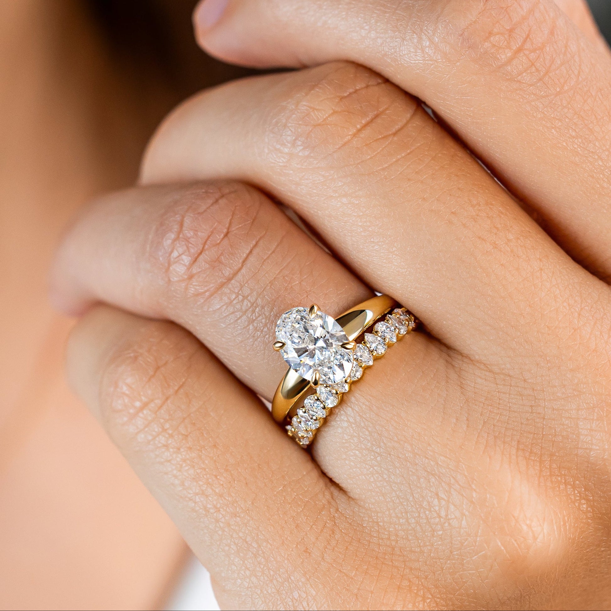 2 CT Round Three Stones Lab Grown Diamond Engagement Ring