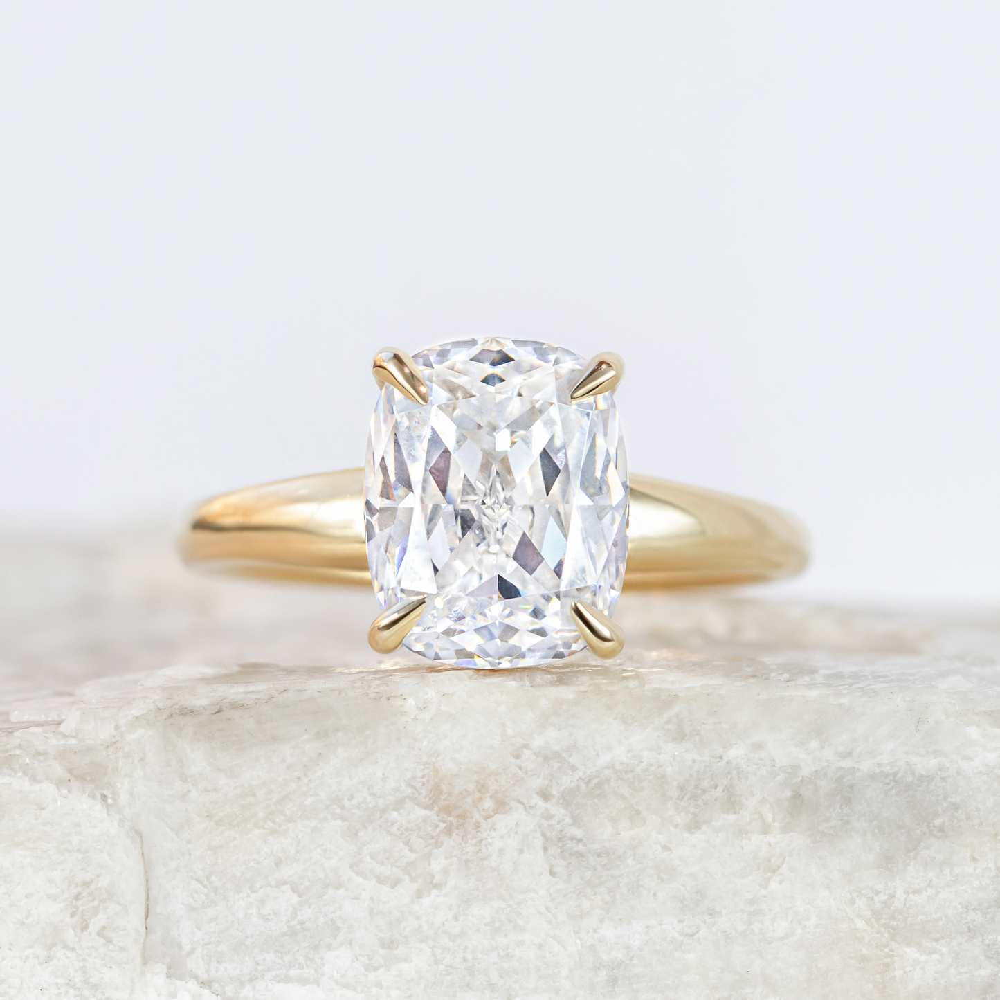 2 CT Round Three Stones Lab Grown Diamond Engagement Ring